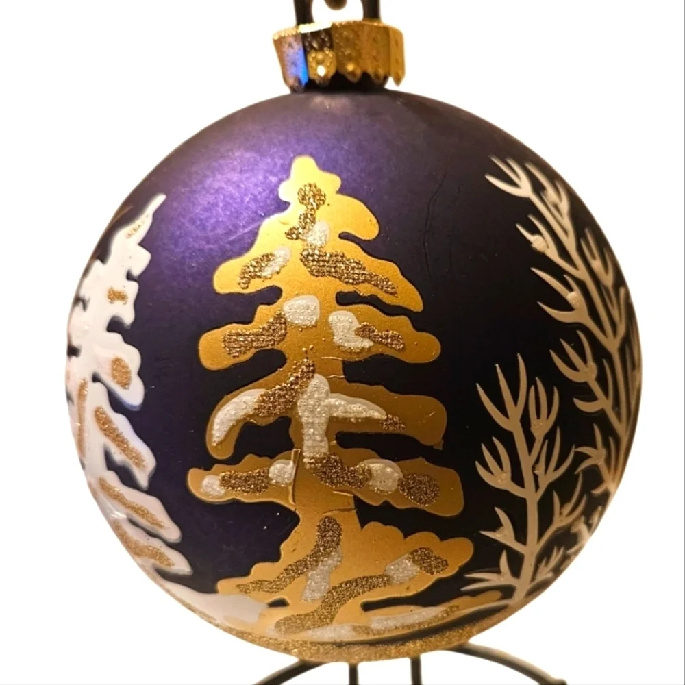 Hand Crafted Upcycled Christmas Tree Ornaments Gold